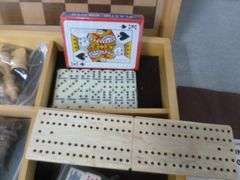 New Wooden Chess / Checkers Game Board