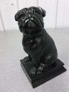 Bulldog Themed Molded Poly Mantle Decoration - 8" H