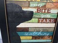 Funny Themed Framed Sign - 10.5" x 14.5"