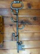 Key Themed Metal Wall Mount Coat Rack - 31" L