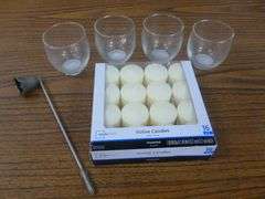 New Votive Candles / Candle Cups / Snuffer