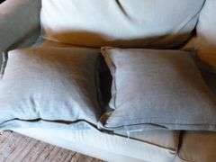 Nice Modern Sofa - Soft Almond / Beige Fabric