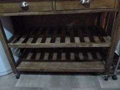 Nice Portable Laundry Room Work Table / with Stainless Top