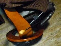 Benchmaster Brown Pleather Reclining Chair