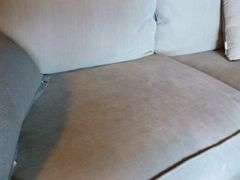 Nice Modern Sofa - Soft Almond / Beige Fabric