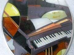 Music Themed - Stain Glass Sun Catcher - 5" x 7"