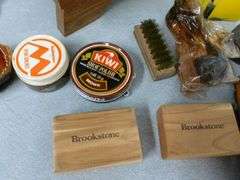 Shoeshine Kit With Dovetailed Wooden Case