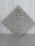 Wooden Trellis Wall Decoration - 17.5" x 17.5"