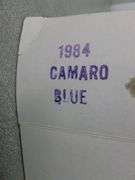 New Collectible 1984 Camaro Dealer Promo Car
