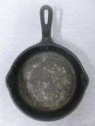 Vintage No. 3 Cast Iron Egg Pan - 6.5" Across - Marked with A (P) Under Handle