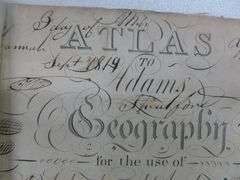 Antique 1814 Atlas To Adams - Geography For School & Academics Use