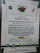 Collectible 2013 - Minnesota Wild Zach Parise Rookie Card / In Case
