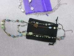 (3) Nice Faux Stone Themed Women's Necklaces