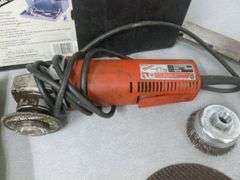 Contico Carpet Installer Toolbox With Related Items - Milwaukee 4 1/2" Grinder