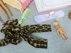 Large Group Of Doll Furniture / Accessories / Barbie Dolls