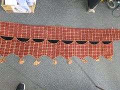 Group Of Nice Christmas Items - Fireplace Mantle Runner / Tree Squirt / Pillow Covers / Rug - Relate