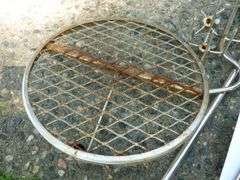 Large River Grille Wood / Charcoal Fire Pit / With Fire Pit Grill Assembly