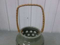 Nice Pottery Candle Lantern / With New Pillar Candle