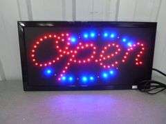 Open Lightup Sign - 10" x 19"