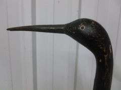 (2) Heron Themed Mantle Decorations - 14" & 26" H