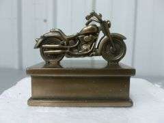 New Motorcycle Themed Keepsake Hide Box - Small Scale