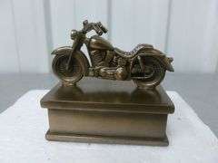 New Motorcycle Themed Keepsake Hide Box - Small Scale