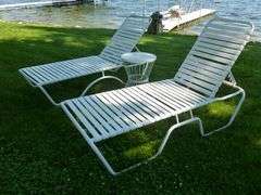 Nice (3) Piece Beach Lounger Set