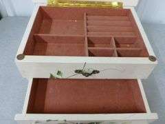 Nice (3) Drawer Wooden Jewelry Box
