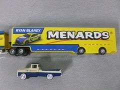 Collectible John Menard - Labor Day Semi Truck & Trailer - 14" L - Denver Die Cast Truck - 4.5" L