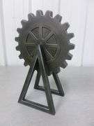 Cast Metal Gear Themed Mantle Decoration - 10.5" H
