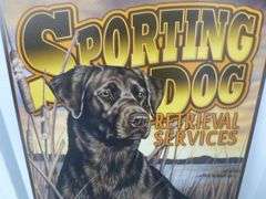 Sporting Dog Metal Sign - 12.5" x 16"