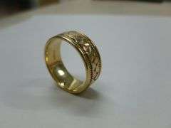 Nice Men's 14K Gold Band Ring Size 10 - Weighs 8 Grams