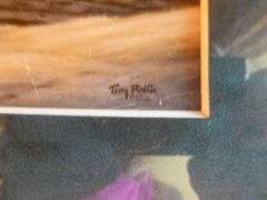 Beautiful Terry Redlin " Homeward Bound " Framed & Matted Print 19" x 25.5"