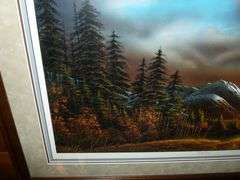 Beautiful Large Terry Redlin " Flying Free " Signed & Numbered - Framed & Matted Print With COA