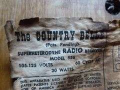 The Country Belle - Old Fashioned Telephone Themed Wooden Wall Mount Radio