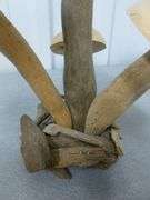 Carved Wood Mushroom Mantle Decoration - 10.5" H