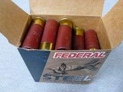 Federal Box Of (22) No. 4 Steel Shotgun Shells