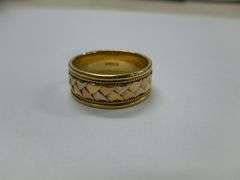 Nice Men's 14K Gold Band Ring Size 10 - Weighs 8 Grams