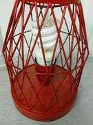 Metal Basket Themed Dresser Lamp - 10" H
