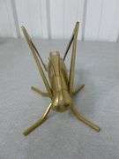 Large Vintage Cast Brass Grasshopper Mantle Decoration - 10" L