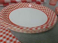 Large Group Of Picnic Items - Table Coverings