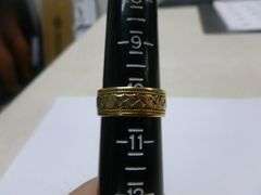 Nice Men's 14K Gold Band Ring Size 10 - Weighs 8 Grams