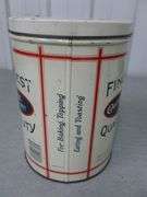 Vintage Campfire Marshmallow Metal Container With Lid - 8.5" H