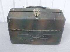 Vintage Fenwick Aluminum Fishing Tackle Box