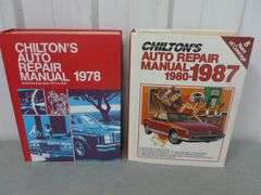 (2) Chilton's Hardcover Auto Repair Manuals / 1971-78 / 1980-87