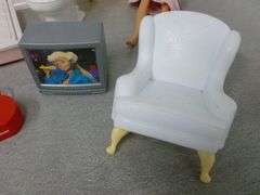 Large Group Of Doll Furniture / Accessories / Barbie Dolls