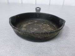 Vintage No. 3 Cast Iron Egg Pan - 6.5" Across - Marked with A (P) Under Handle