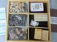 New Wooden Chess / Checkers Game Board