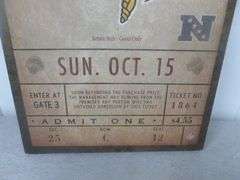 Collectible Minnesota Vikings Canvas Sign - 12" x 26"