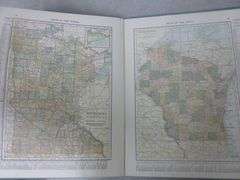 Vintage 1920 New World Atlas